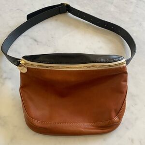 Clare V Fanny Pack NWOT Black and Carmel